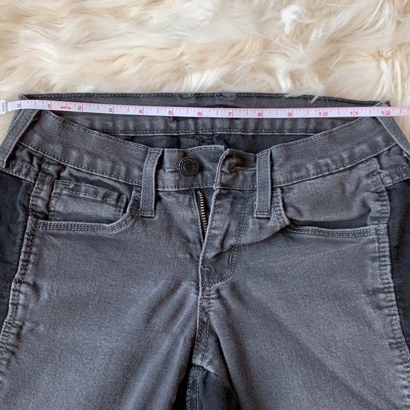 Flying Monkey Gray and Black Color Block Stretchy Jeans Size 25 - Picture 12 of 12